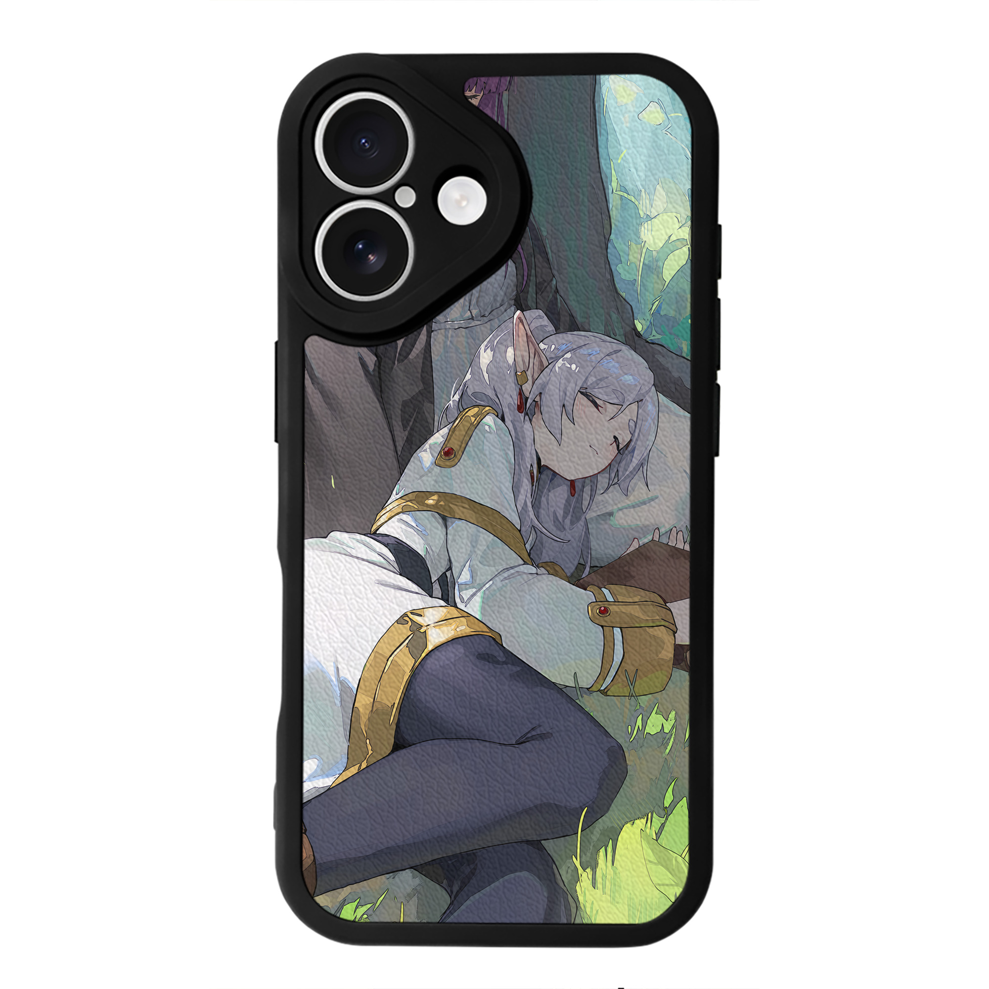 （画像用） 葬送のフリーレン Frieren 【iPhone 16シリーズ対応】シリコンスマホケース（レザー調） 材質：シリコン